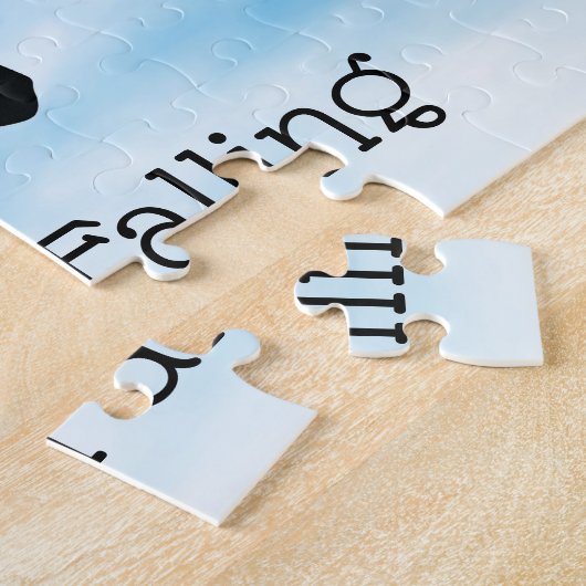 Skydiving Free Falling Design Jigzaag Puzzle Legpuzzel (Zijkant)