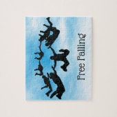 Skydiving Free Falling Design Jigzaag Puzzle Legpuzzel (Verticaal)