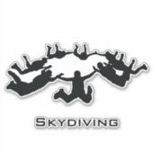 Skydiving Free Herfst Design Sticker (Voorkant)