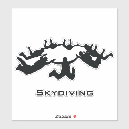 Skydiving Free Herfst Design Sticker (Vel)