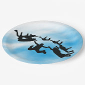 Skydiving Freefall Design Paper Bord (Gekanteld)