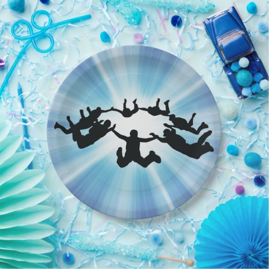 Skydiving Freefall Design Paper Bord (Feest)