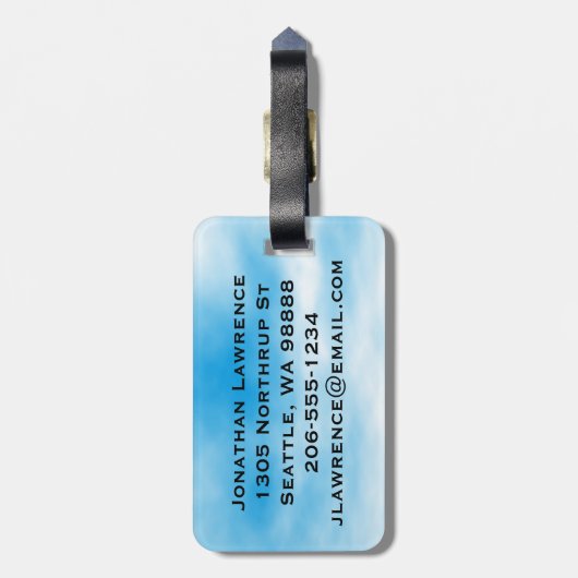 Skydiving Freefalling Design Bagagelabel (Achterkant verticaal)