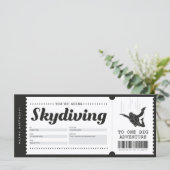 Skydiving Gift Ticket Voucher Certificate (Staand voorkant)