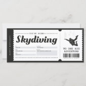 Skydiving Gift Ticket Voucher Certificate (Voorkant)