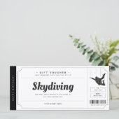 Skydiving Gift Ticket Voucher Certificate (Staand voorkant)