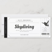Skydiving Gift Ticket Voucher Certificate (Voorkant)