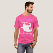 Skydiving Grandma Parachuter Grandmoeder Skydiver T-shirt (Voorkant volledig)