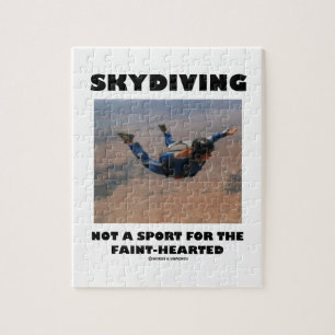 Skydiving is geen sport voor de verhitte legpuzzel
