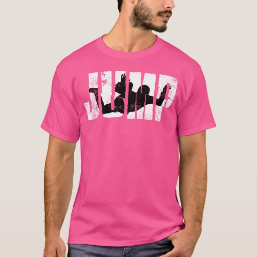 Skydiving Jumping Ik spring uit Skydiving Parachut T-shirt (Voorkant)