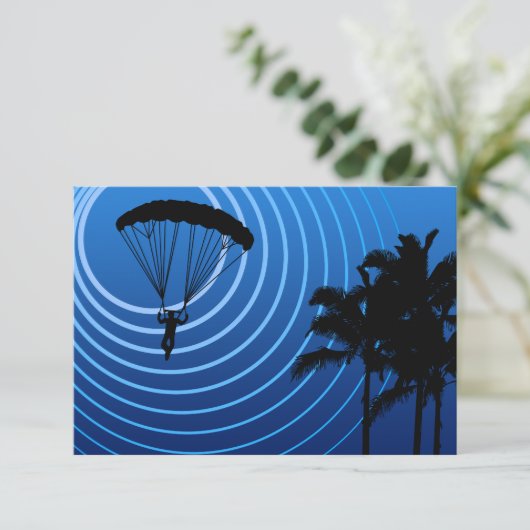 skydiving kaart (Staand voorkant)