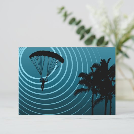 skydiving kaart (Staand voorkant)