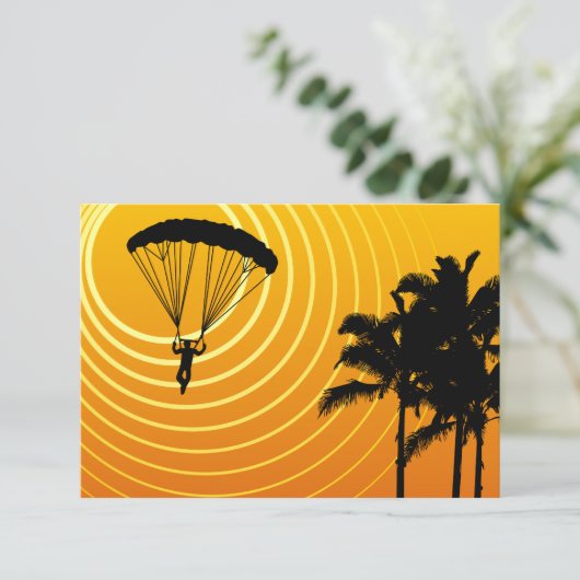 skydiving kaart (Staand voorkant)