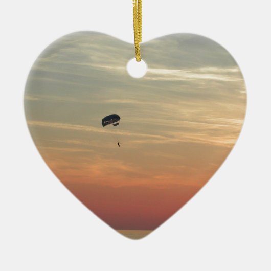 Skydiving Keramisch Ornament (Voorkant)