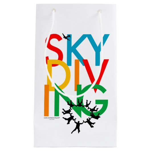 Skydiving Klein Cadeauzakje (Voorkant)