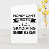 Skydiving maakt je gelukkig Funny Gift Kaart (Gele Bloem)