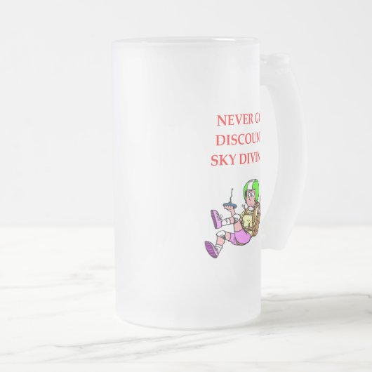 skydiving matglas bierpul (Voorkant rechts)