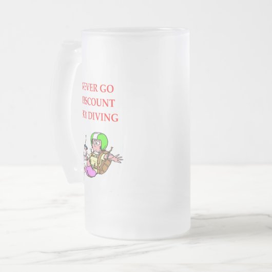 skydiving matglas bierpul (Voorkant links)