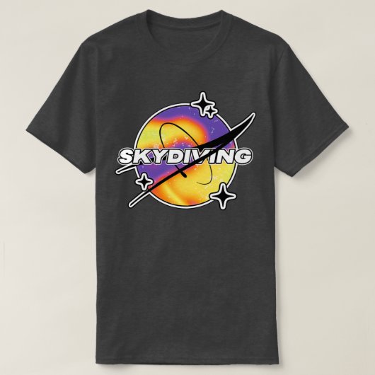 Skydiving Melty Space T-shirt (Design voorkant)