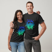 Skydiving met Cool Splash Art Gift T-shirt (Unisex)