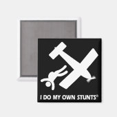 Skydiving Mijn eigen stunts Magneet (Voorkant / Achterkant)