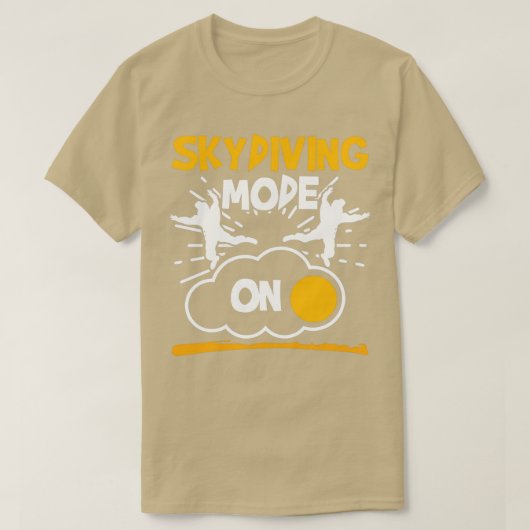 Skydiving Mode op Funny Skydiver T-shirt (Design voorkant)
