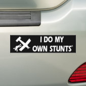 Skydiving My Ewn Stunts Bumpersticker (Op auto)