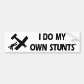 Skydiving My Ewn Stunts Bumpersticker (Voorkant)