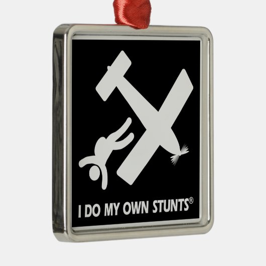 Skydiving My Ewn Stunts Metalen Ornament (Rechts)