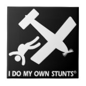 Skydiving My Ewn Stunts Tegeltje (Voorkant)