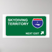 Skydiving Next Exit Poster (Voorkant)