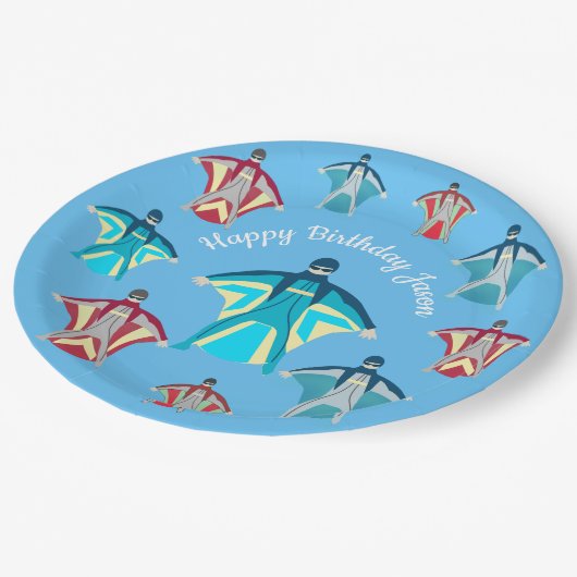 Skydiving Papieren Bordje (Gekanteld)