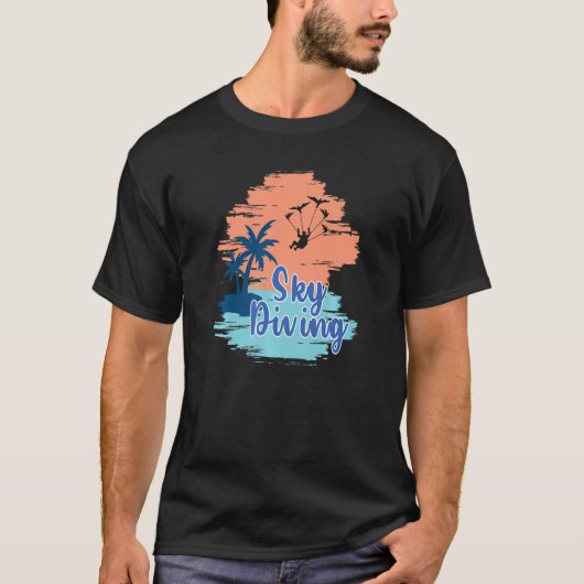 Skydiving Parachute Gear T-shirt (Voorkant)