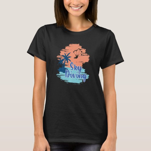 Skydiving Parachute Gear T-shirt (Voorkant)