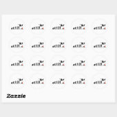 Skydiving Parachute Skydive Skydiver Parachuting Ronde Sticker (Vel)