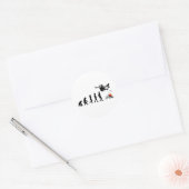 Skydiving Parachute Skydive Skydiver Parachuting Ronde Sticker (Envelop)