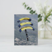 Skydiving Parachutes Briefkaart (Staand voorkant)