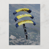 Skydiving Parachutes Briefkaart (Voorkant)