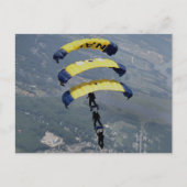 Skydiving Parachutes Briefkaart (Voorkant)