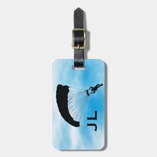 Skydiving Parachuting Design Bagagelabel (Voorkant verticaal)