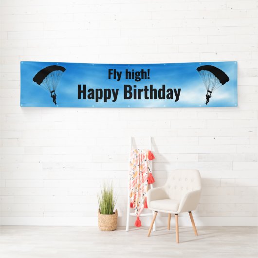 Skydiving Parachuting Design Banner (Insitu)
