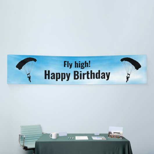 Skydiving Parachuting Design Banner (Beurs)