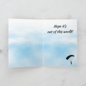 Skydiving Parachuting Design Birthday Card Kaart (Binnen)