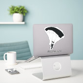 Skydiving Parachuting Design Contour Sticker (Laptop op bureau)