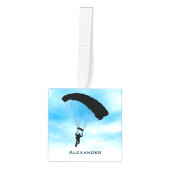 Skydiving Parachuting Design Cube Ornament (Voorkant)