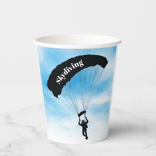 Skydiving Parachuting Design Cup Papieren Bekers (Voorkant)