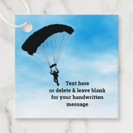 Skydiving Parachuting Design Favor Kaart Bedankjes Labels