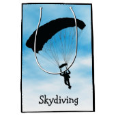 Skydiving Parachuting Design Gift Bag Medium Cadeauzakje (Voorkant)
