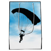 Skydiving Parachuting Design Gift Bag Medium Cadeauzakje (Achterkant)