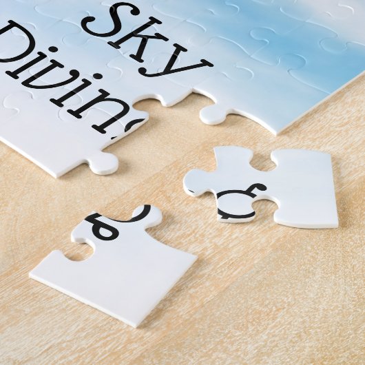 Skydiving Parachuting Design Jigzaag Puzzle Legpuzzel (Zijkant)